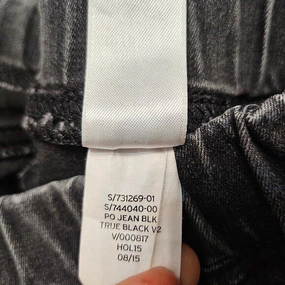 Gap Women's Black Skinny Elastic Waist Denim Jeans Size: XS - Picture 9 of 9